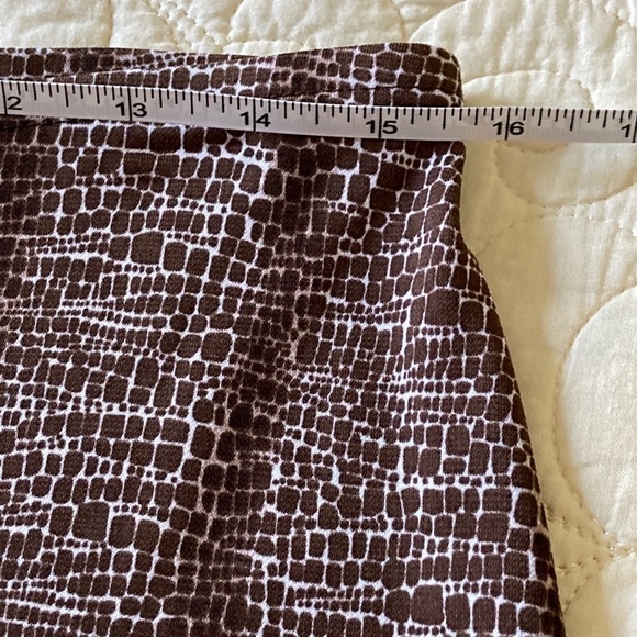 𝅺NEW York & Company A-Line Skirt MILK CHOCOLATE BROWN size Medium - Picture 4 of 8